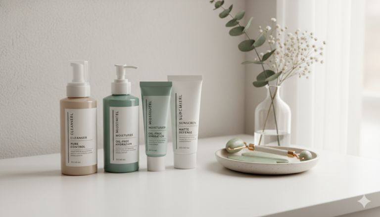 🔥 Best Skincare Routine for Oily Acne-Prone Skin (Morning & Night That Actually Works)